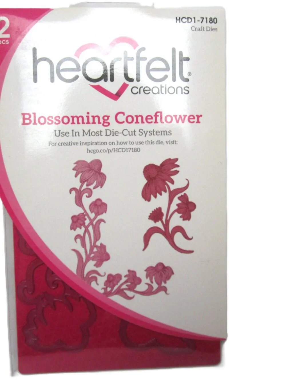 Heartfelt Creations Blossoming Coneflower Craft Dies & Cling Stamps NEW Floral